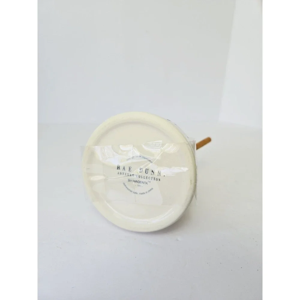 Rae Dunn Honey Pot Dish Jar with Dipper Artisan Collection by Magenta Ray Dunn‎